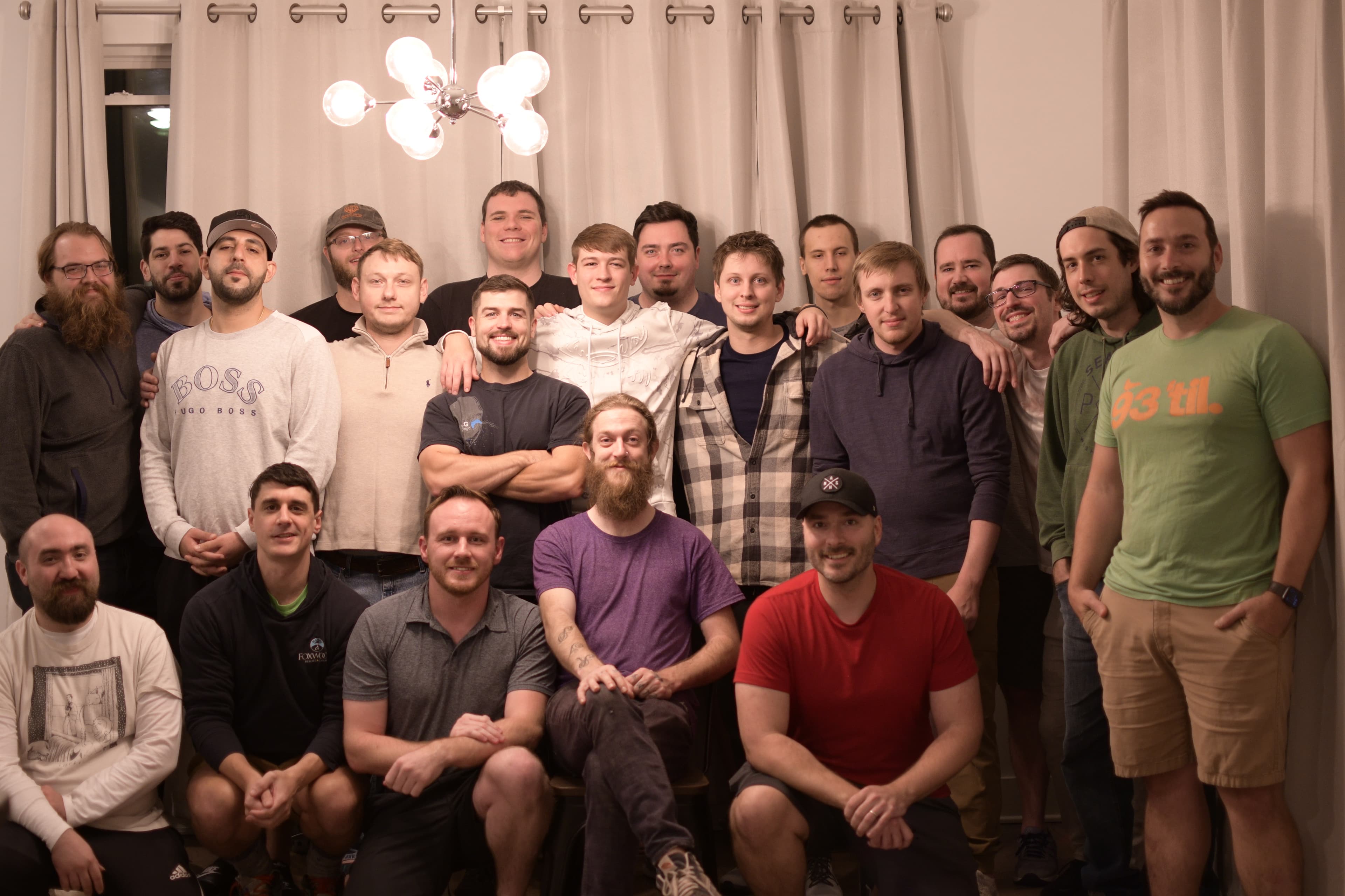 A group image of attendees attending the Nashville LAN in 2023.